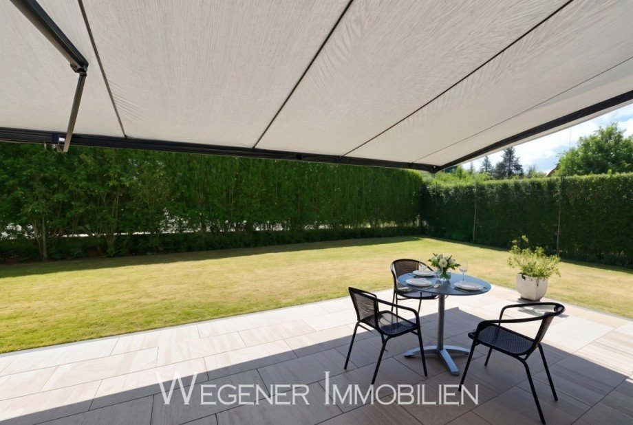 Terrasse und Garten Maisonettewohnung Haar
