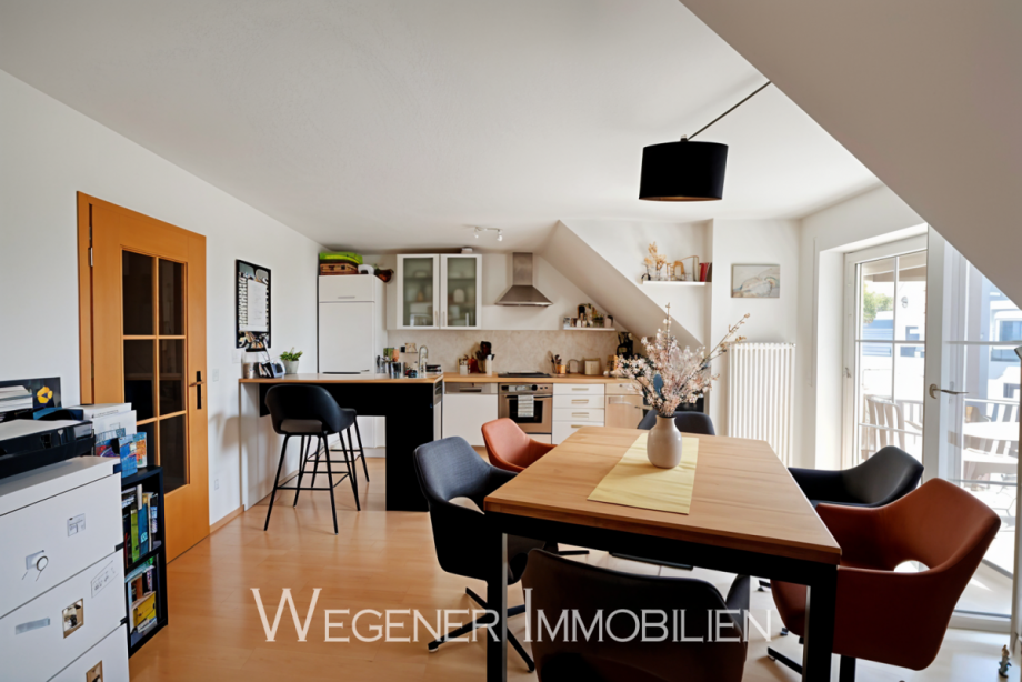 Essbereich-K�che Dachgeschosswohnung M�nchen
