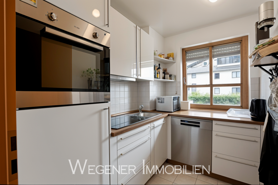 K�che mit moderner EBK Etagenwohnung Vaterstetten