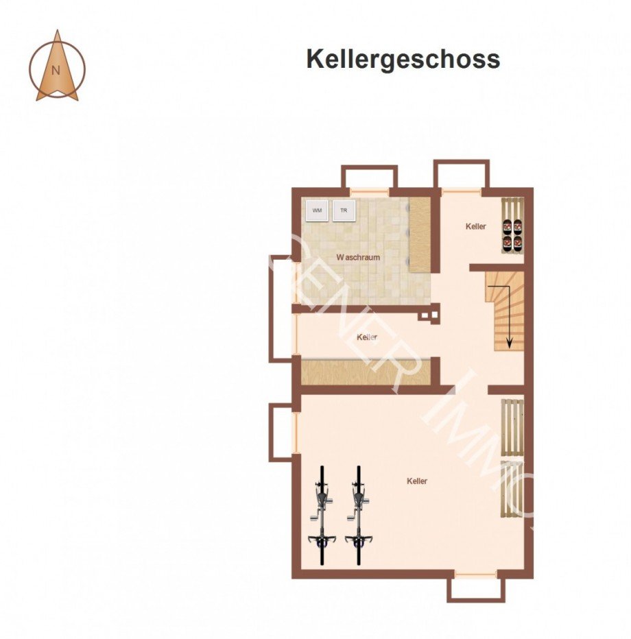 Grundriss KG Doppelhaush�lfte M�nchen