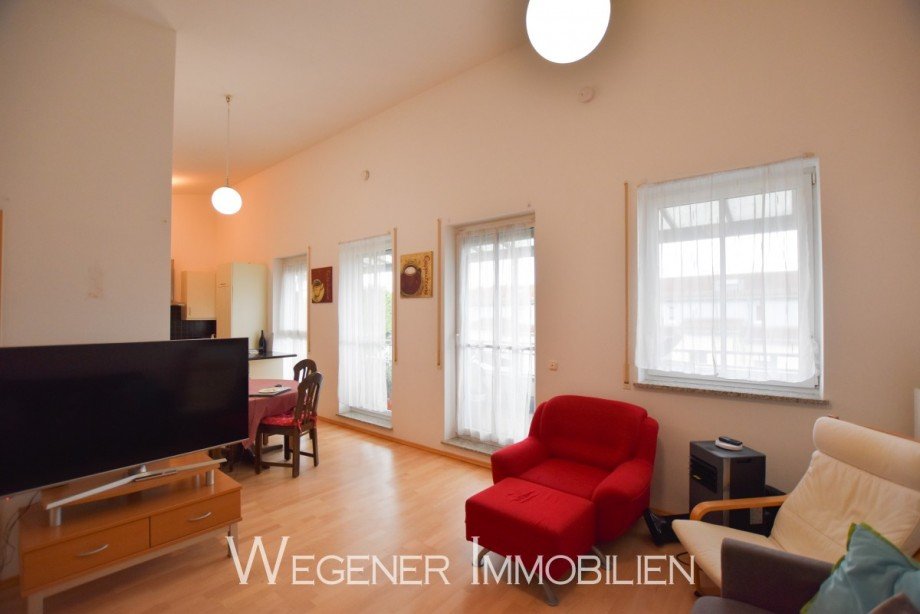 Wohnzimmer Dachgeschosswohnung Kirchheim bei M�nchen