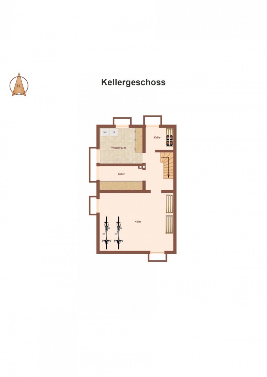Grundriss KG Doppelhaush�lfte M�nchen