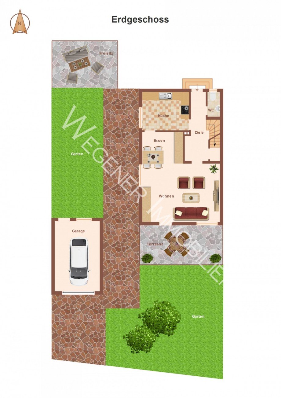 Grundriss EG Doppelhaush�lfte M�nchen