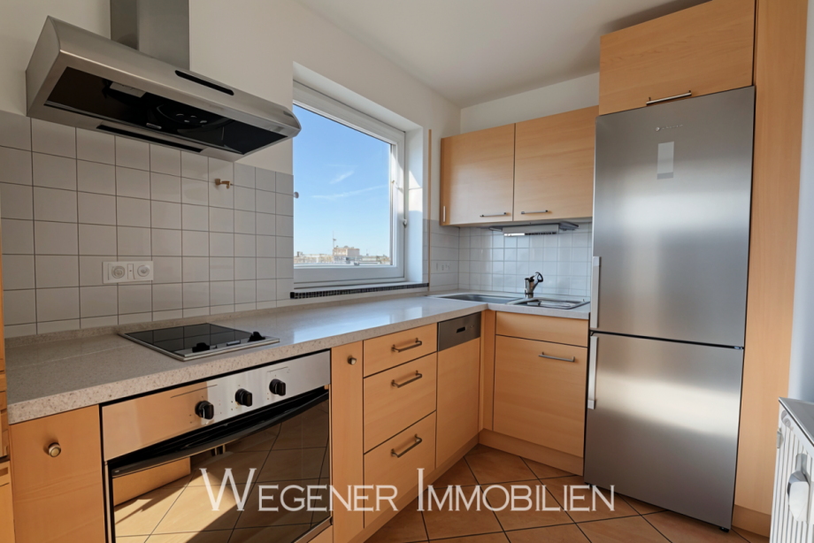 K�che mit EBK Etagenwohnung Poing