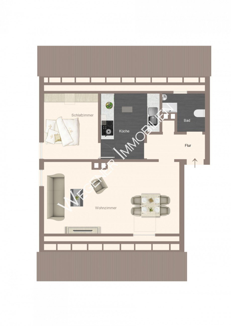Grundriss_Bsp.-M�blierung Dachgeschosswohnung Haar