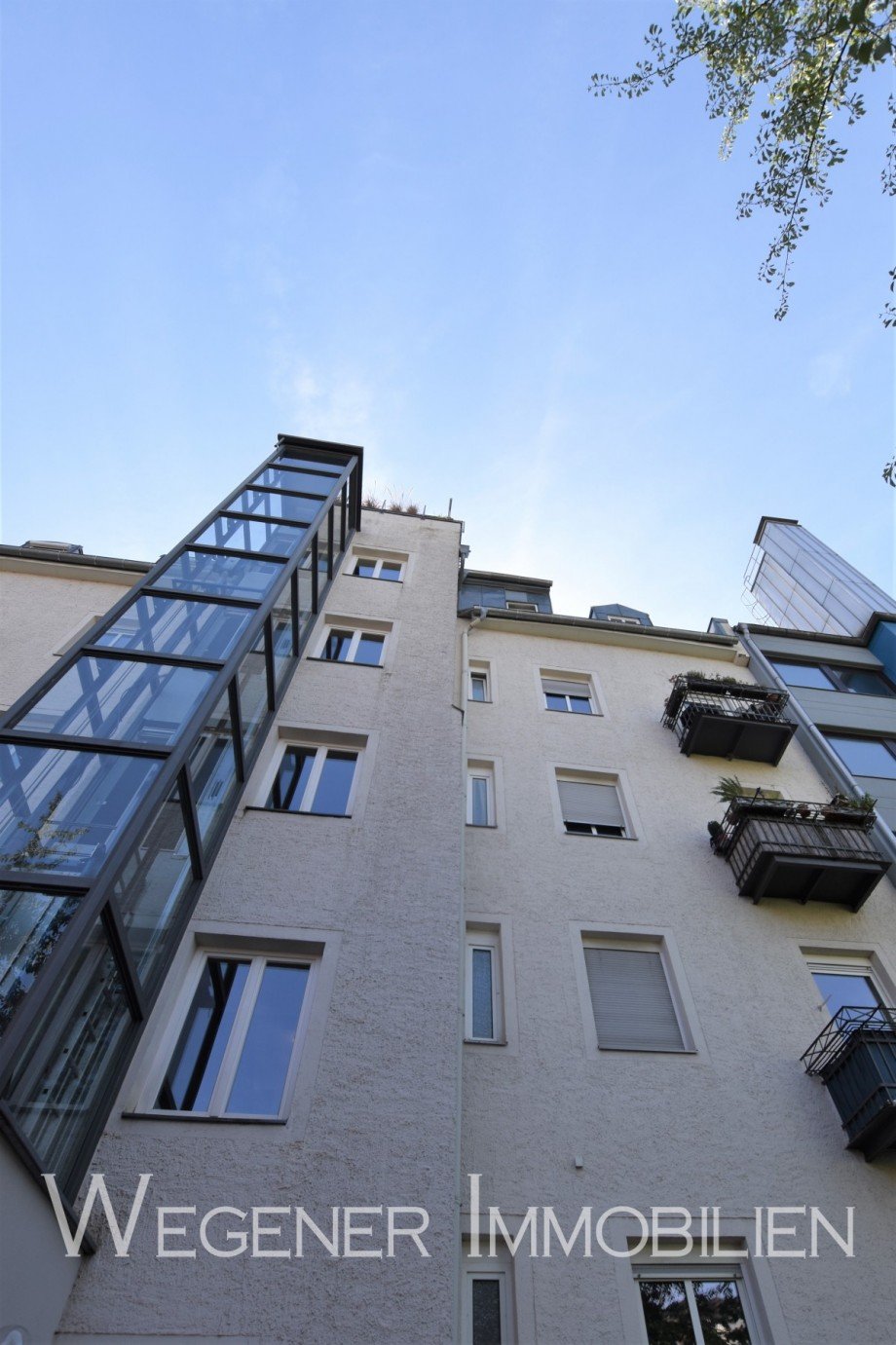 Innenhof ansicht Etagenwohnung M�nchen