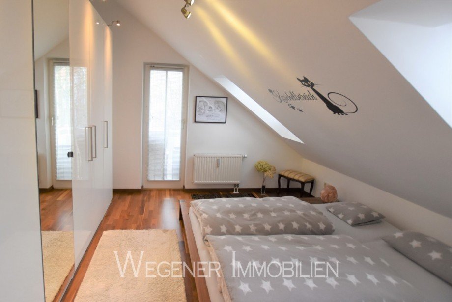 Schlafzimmer Dachgeschosswohnung M�nchen