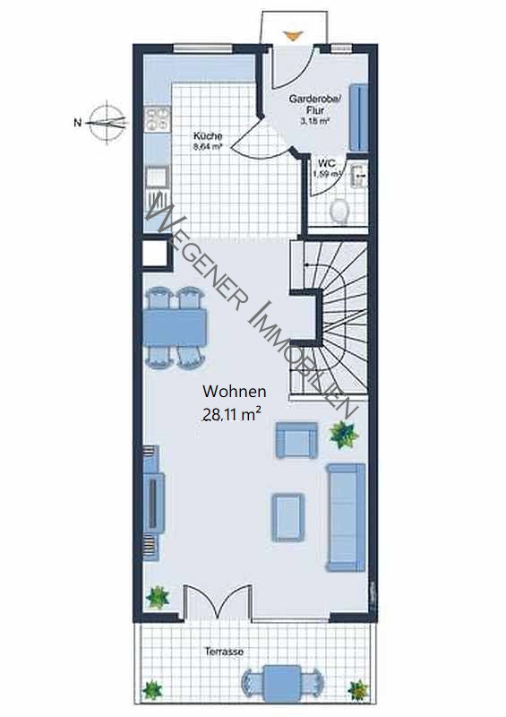 Grundriss_EG_Bsp.-M�blierung Reihenmittelhaus Aschheim