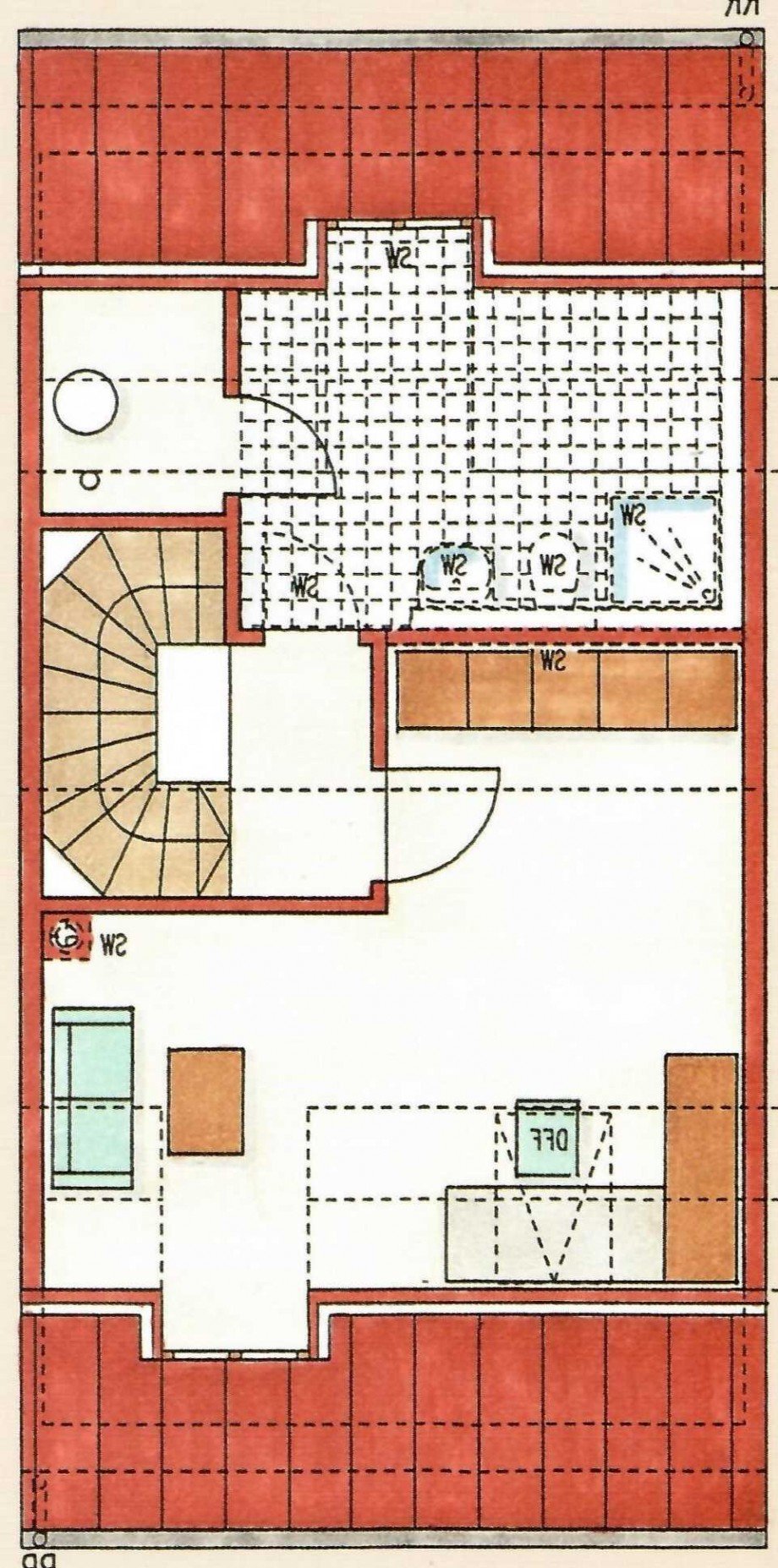 Grundriss DG Reihenmittelhaus Taufkirchen