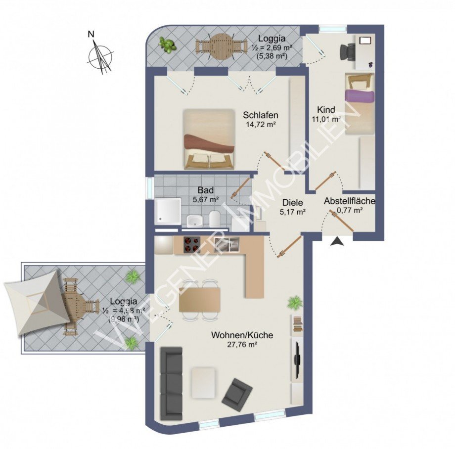 Grundriss_Gronsdorf_DG Dachgeschosswohnung Haar