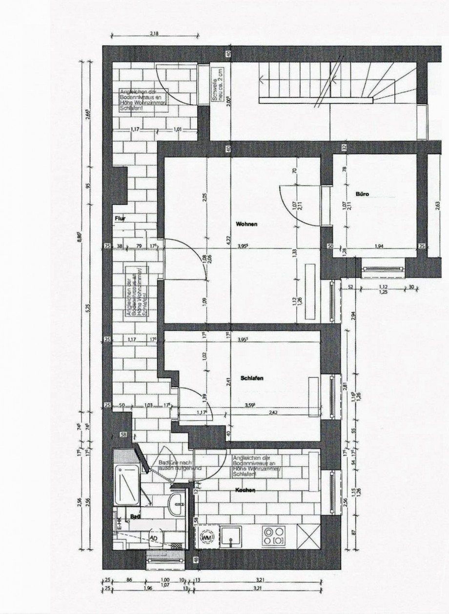 Grundriss_2,5_Zimmer Etagenwohnung M�nchen