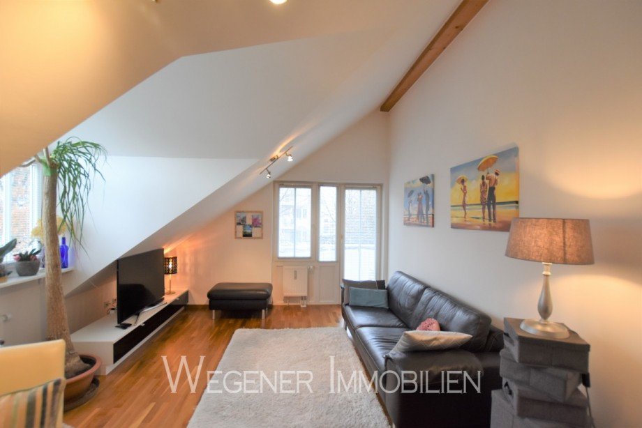 Wohnzimmer Dachgeschosswohnung M�nchen