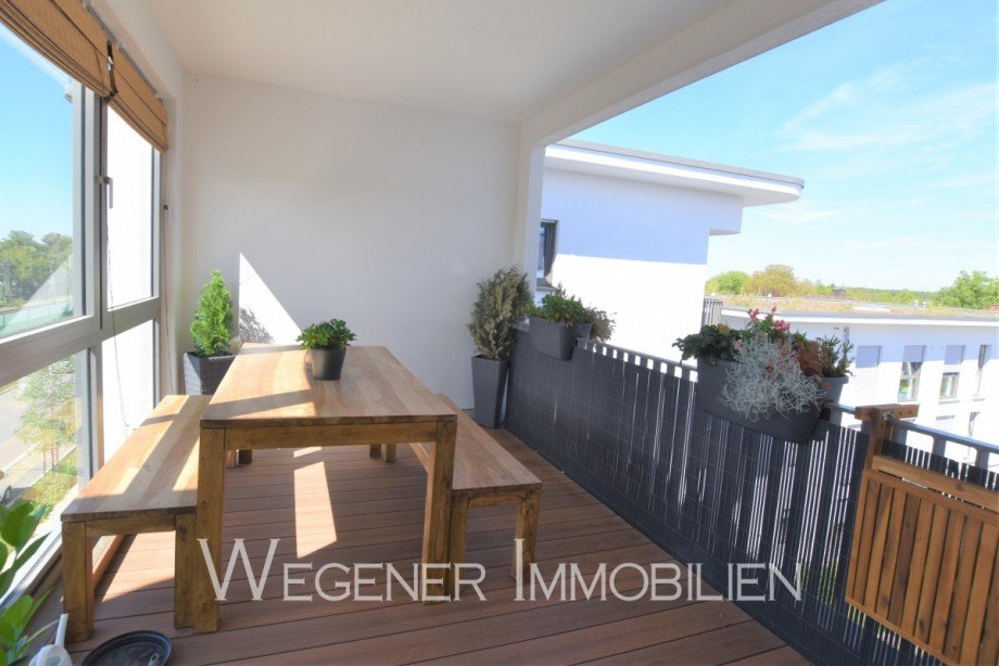 �berdachte Loggia Dachgeschosswohnung Haar