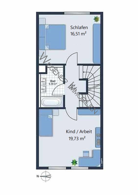 Grundriss_OG_Bsp.-M�blierung Reihenmittelhaus Aschheim