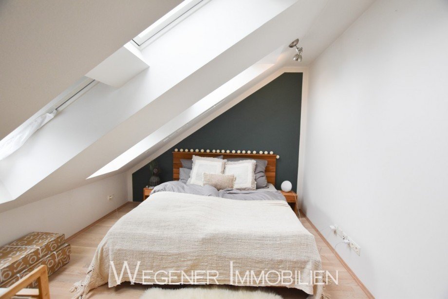 Schlafzimmer Dachgeschosswohnung Putzbrunn