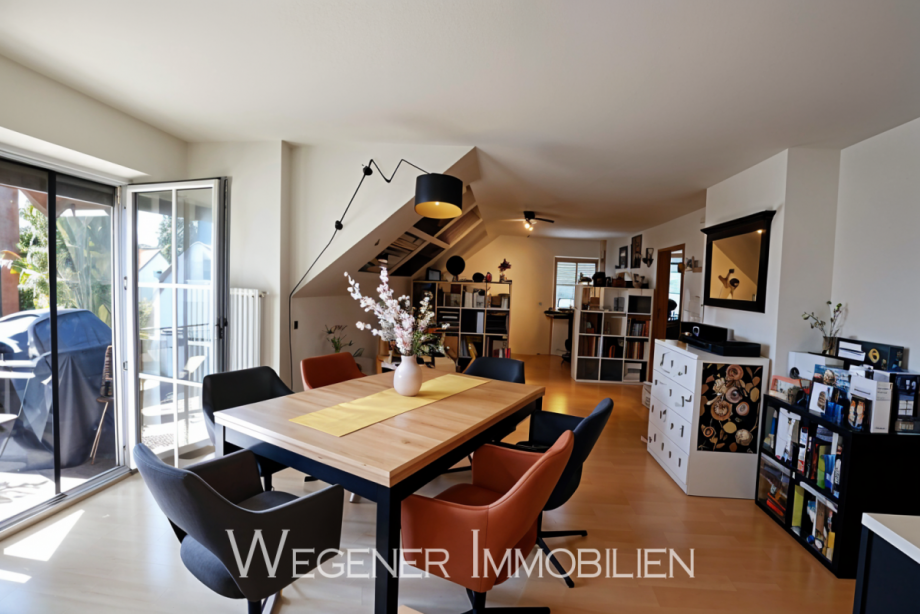 Wohnen_Zugang SW-Balkon Dachgeschosswohnung M�nchen