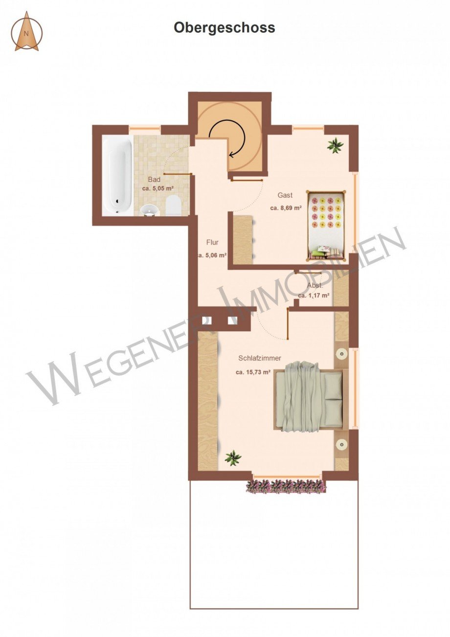 Grundriss_OG_Bsp.-M�blierung Maisonettewohnung Ottobrunn