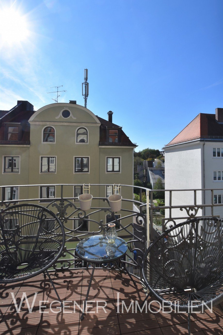 S�d-Balkon Etagenwohnung M�nchen