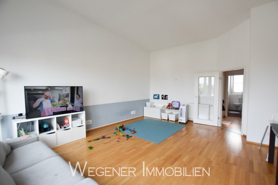 Wohnzimmer Dachgeschosswohnung M�nchen