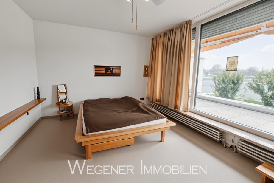 Schlafen Zugang Terrasse Dachgeschosswohnung Haar