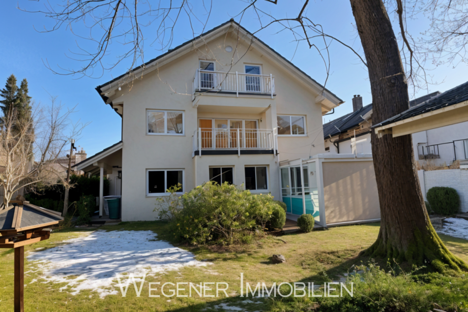 R�ckansicht Maisonettewohnung M�nchen