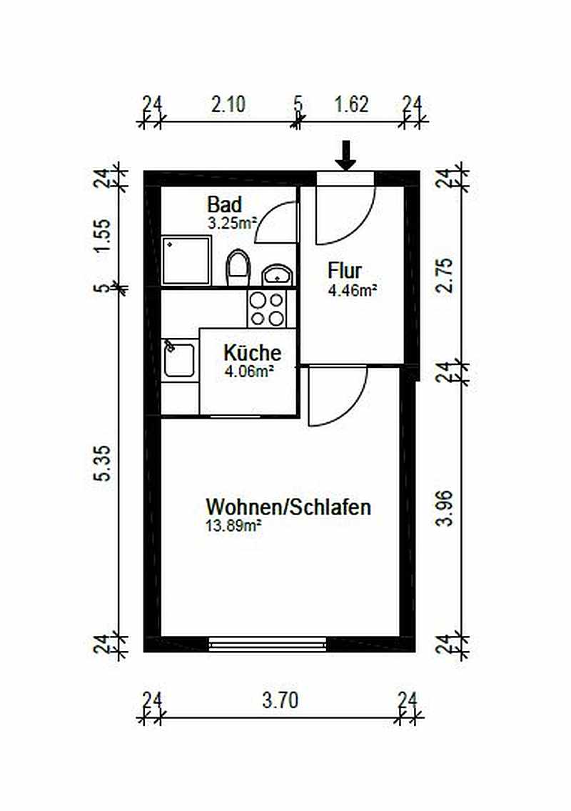 Grundriss Etagenwohnung M�nchen