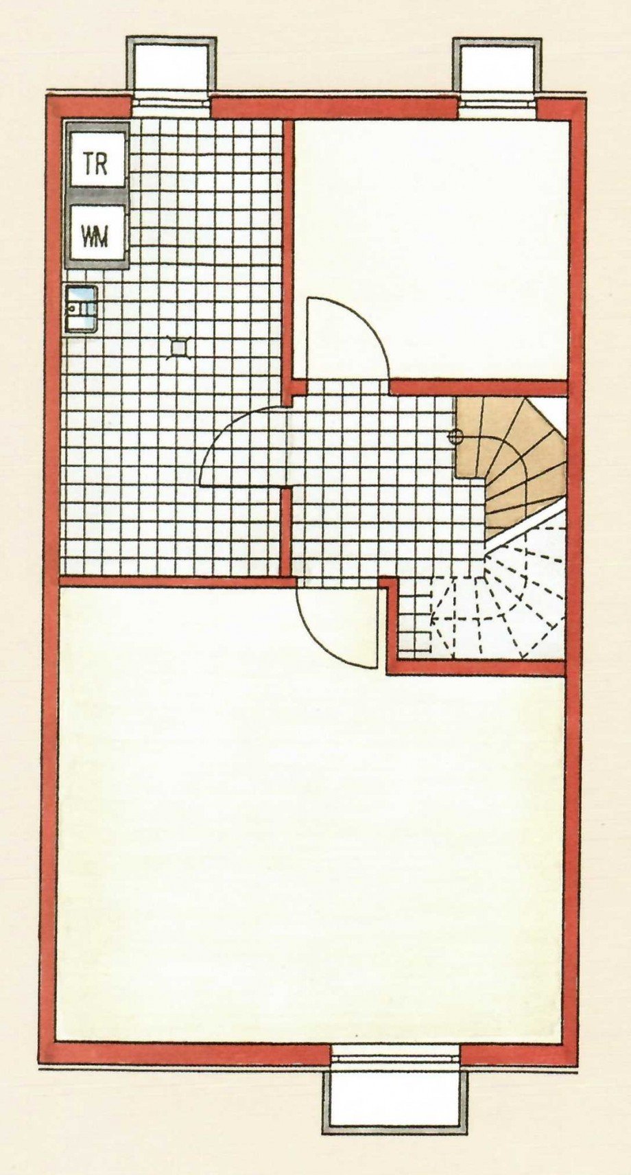 Grundriss UG Reihenmittelhaus Taufkirchen