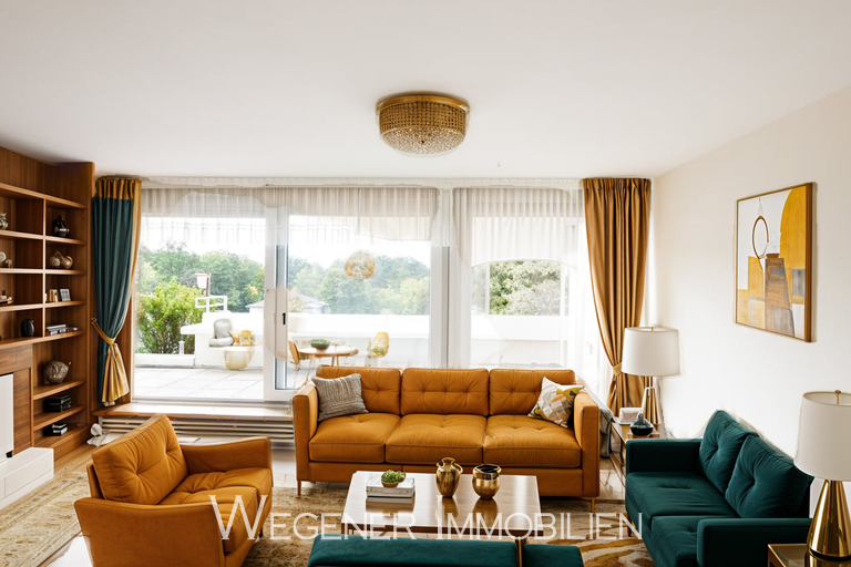 Wohnzimmer Visualisiert Dachgeschosswohnung Haar