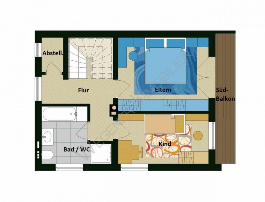 Grundriss OG Doppelhaush�lfte Vaterstetten