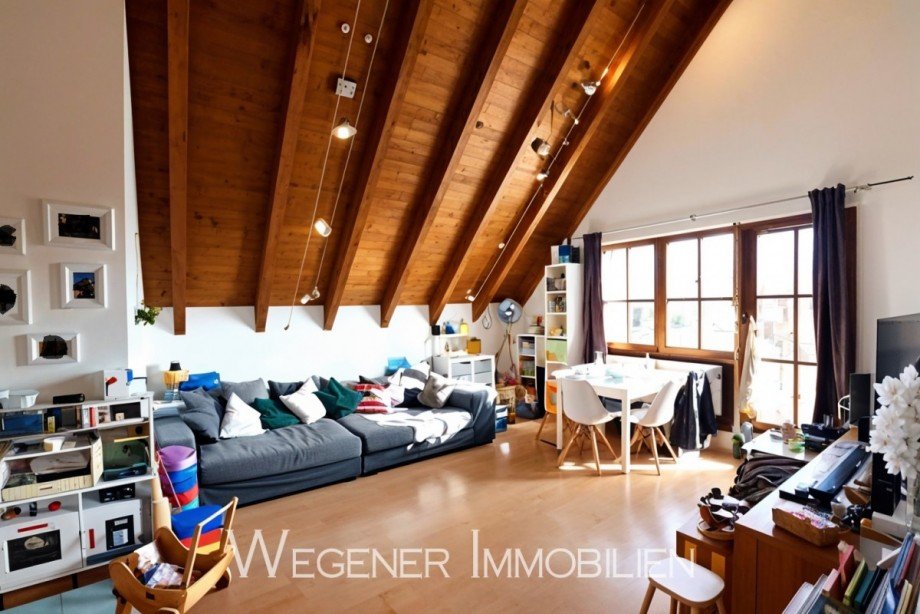 Gro�z�giges Wohnen Dachgeschosswohnung Kirchheim bei M�nchen