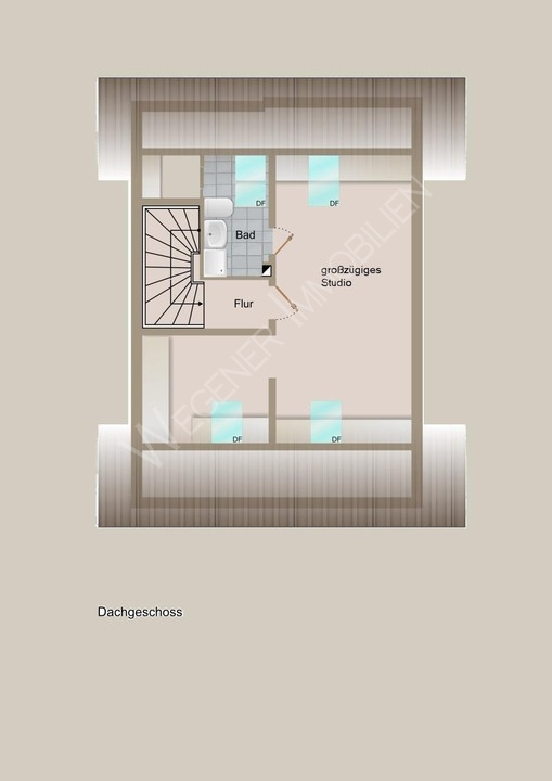 Grundriss DG ca. 30 m� Reihenmittelhaus Kirchheim bei M�nchen