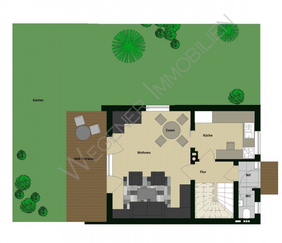 Grundriss EG Doppelhaush�lfte Vaterstetten
